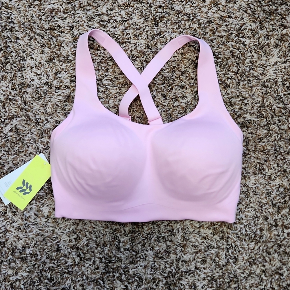 NWT All in motion sports bra pink